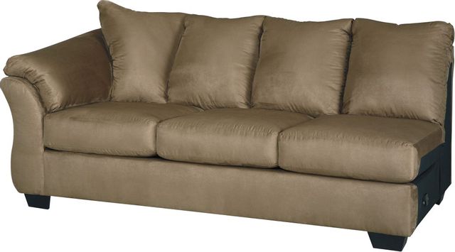 Signature Design by Ashley® Darcy 2-Piece Mocha Sectional with Chaise 1