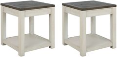 Signature Design by Ashley® Bolanburg 2-Piece Brown/White Living Room Table Set