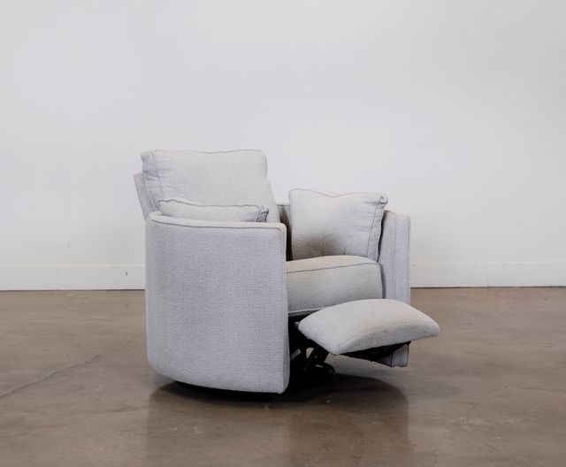 Klaussner® Ryder Evaa Silver Reclining Swivel Chair-2