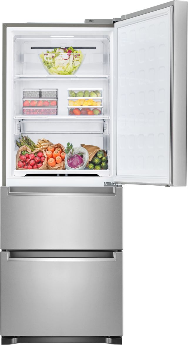 Réfrigérateur à congélateur inférieur de 26 po LG® de 11,7 pi³ - Acier noble 3