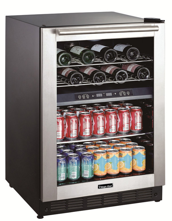 Magic Chef® 5.8 Cu. Ft. Stainless Steel Wine Cooler 1