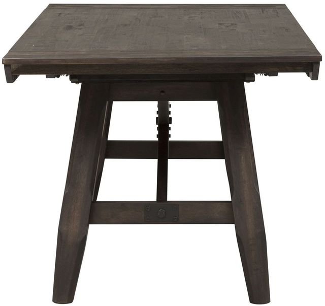 Liberty Furniture Double Bridge 7-Piece Dark Chestnut Trestle Table Set 2