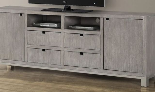 Legends Furniture Inc. Pacific Heights Melbourne Grey 84" TV Console 1