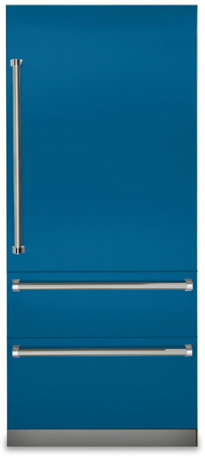 Viking® 7 Series 20.0 Cu. Ft. Alluvial Blue Professional Built In Right Hinge Bottom Freezer Refrigerator