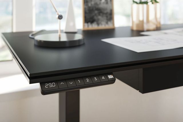 BDI Stance® Black Lift Desk 4