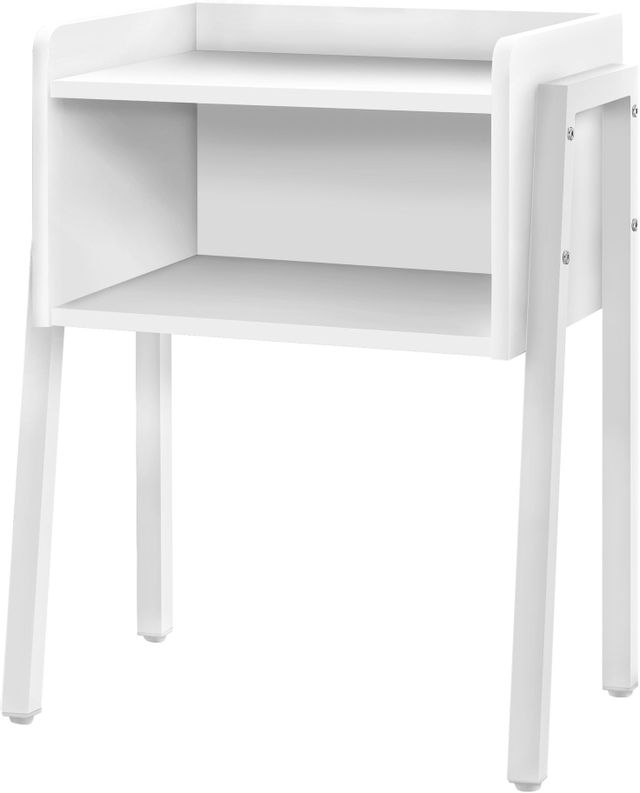Monarch Specialties Inc. White 23" White Metal Accent Table