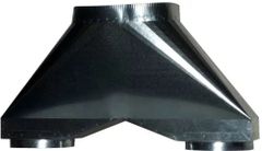 Multi-Blower Transition 12 Inch Round Duct for Wall Mount Range Hoods