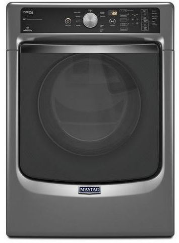 Maytag® Maxima® Steam Front Load Gas Dryer-Metallic Slate