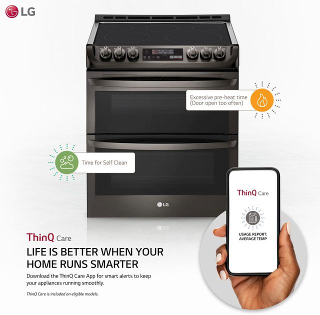 LG 30 Black Stainless Steel Slide In Electric Range SND Appliances 