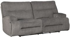 Signature Design by Ashley® Coombs Charcoal Two Seat Reclining Power Sofa
