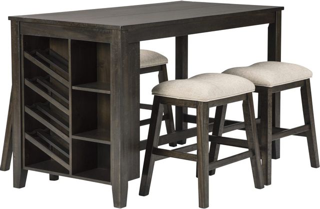Signature Design by Ashley® Rokane Brown Counter Height Dining Table-2
