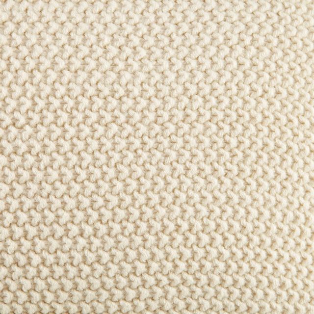 Olliix by INK+IVY Bree Knit Ivory  20" x 20" Square Pillow Cover-1