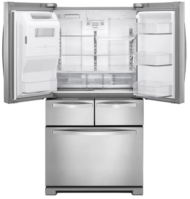 Whirlpool® 25.76 Cu. Ft Monochromatic Stainless Steel French Door Refrigerator 2