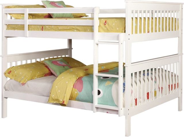 Coaster® Chapman White Twin Bunk Bed-0