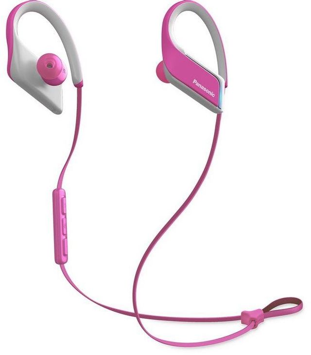 Panasonic® Ultra-Light WINGS Pink Wireless Sports Clip Headphones 3