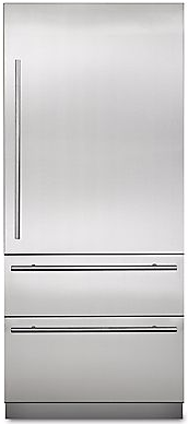 Viking® Virtuoso 6 Series 20.0 Cu. Ft. Stainless Steel Fully Integrated Bottom Freezer Refrigerator