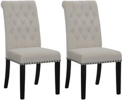 Coaster® Alana 2-Piece Sand Upholstered Tufted Side Chairs