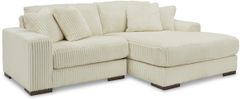 Signature Design by Ashley® Lindyn 2-Piece Ivory Right-Arm Facing Sectional with Corner Chaise