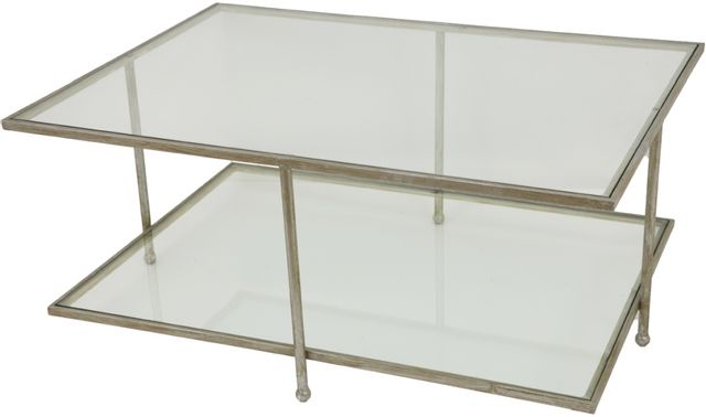 Zeugma Imports® Silver Coffee Table-3