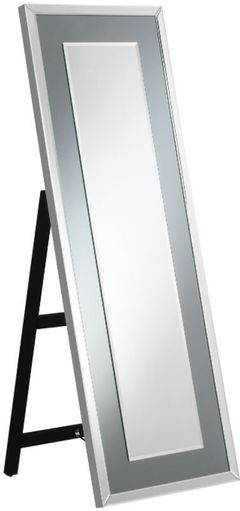 Coaster® Silver Cheval Mirror with LED Light 