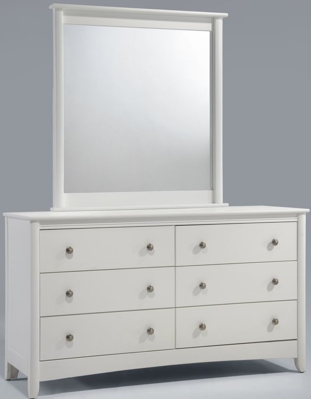 Night & Day Furniture™ Secrets White Dresser Mirror 1