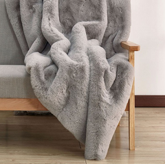 Furniture of America® Caparica Silver Throw Blanket