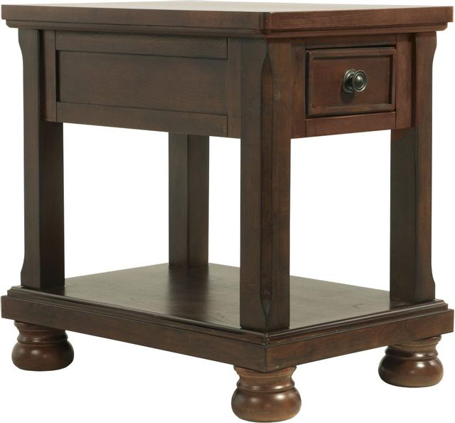 Signature Design by Ashley® Porter Rustic Brown Chair Side End Table-1