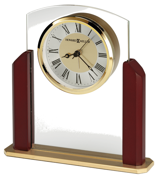Howard Miller® Winfield Satin Rosewood Hall Tabletop Clock