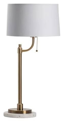 Crestview Collection Nash Natural White Task Lamp