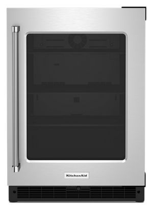 KitchenAid® 5.2 Cu. Ft. Black Stainless Steel Under the Counter Refrigerator 2