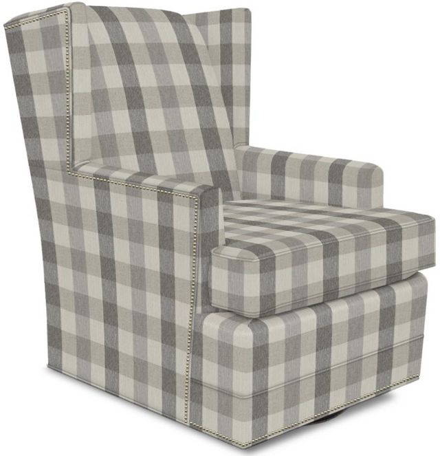 England Furniture Shipley Swivel Chair with Nailhead Trim-2