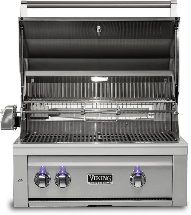 Viking® 5 Series 30" Stainless Steel Built In Liquid Propane Gas Grill 1