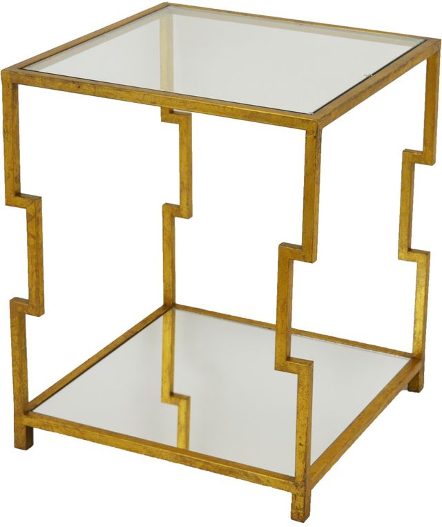 Zeugma Imports Gold End Table-0