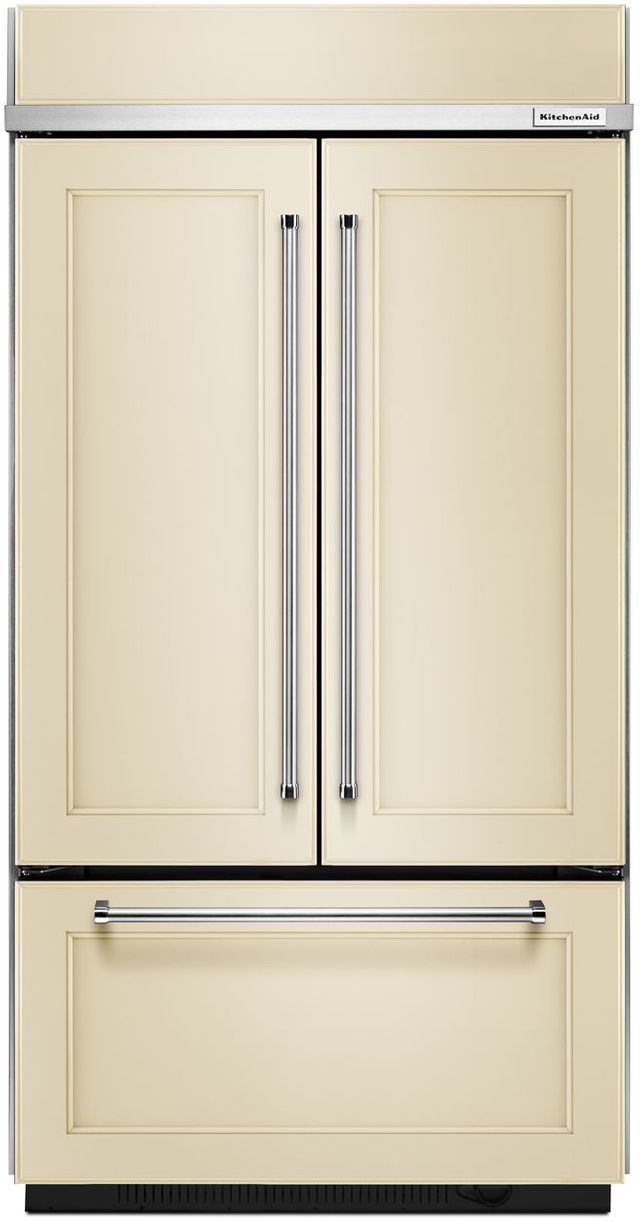 KitchenAid® 24.17 Cu. Ft. Panel Ready Built In French Door Refrigerator 1