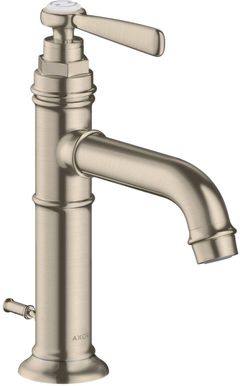 AXOR Montreux Brushed Nickel Single-Hole Faucet 100 with Pop-Up Drain, 1.2 GPM