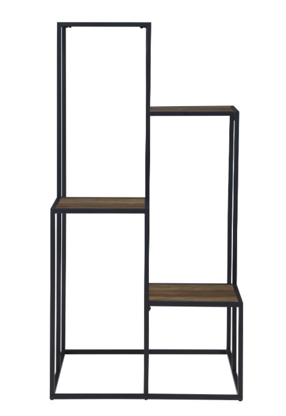 Coaster® Rito Rustic Brown/Black 4-Tier Display Shelf-1