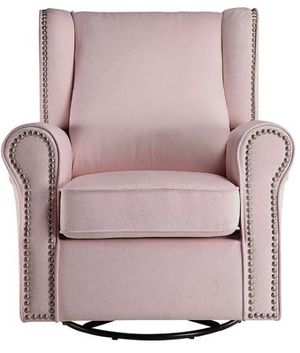 ACME Furniture Tamaki Pink Swivel Chair with Glider