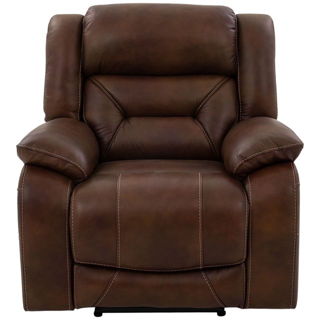 Cheers Roswell Brown Leather Power Recliner-0