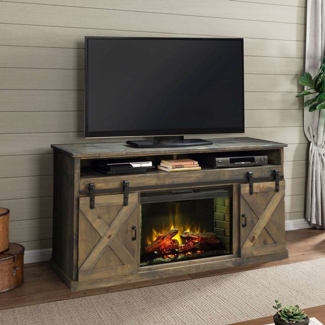 Legends Furniture, Inc. Farmhouse 66" Fireplace Console 4