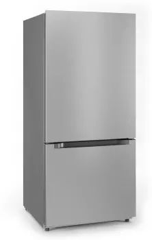 Midea® 18.7 Cu. Ft. Stainless Steel Bottom Freezer Refrigerator 1