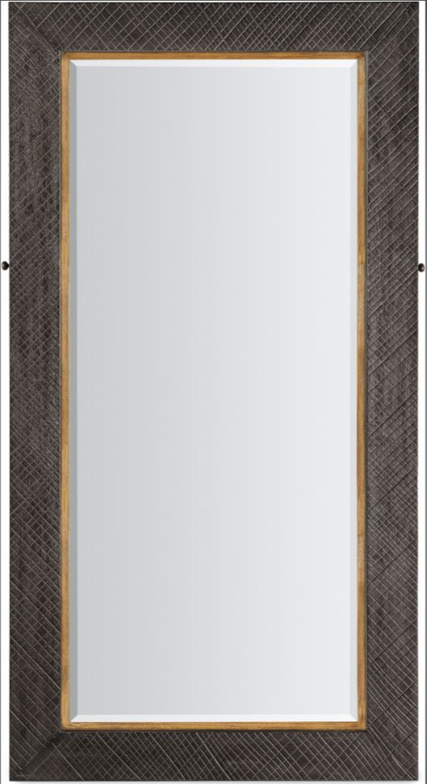 Hooker® Furniture Big Sky Furrowed Bark Floor Mirror with Jewelry Storage-3