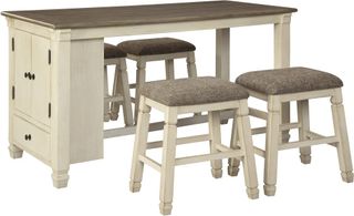 Signature Design by Ashley® Bolanburg 5 Piece Brown/White Counter Height Dining Set