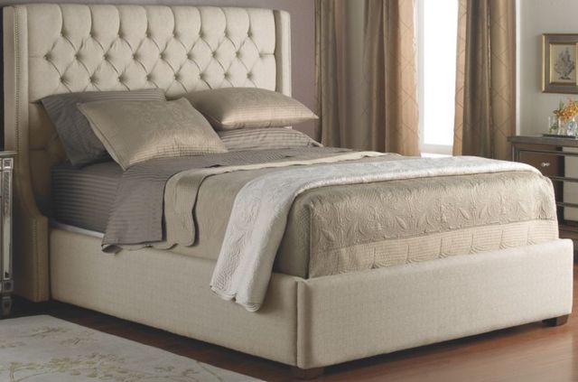 Decor-Rest® Furniture LTD 90 Queen Upholstered Panel Bed