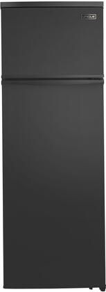 Unique® Appliances 13.0 Cu. Ft. Black Counter Depth Freestanding Top Freezer Refrigerator