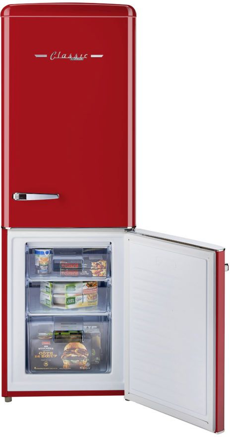 Unique® Appliances Classic Retro 7.0 Cu. Ft. Candy Red Counter Depth Freestanding Bottom Freezer Refrigerator 3