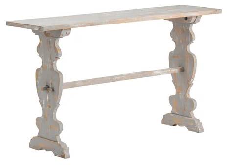 Crestview Collection Bengal Manor Gray Console Table