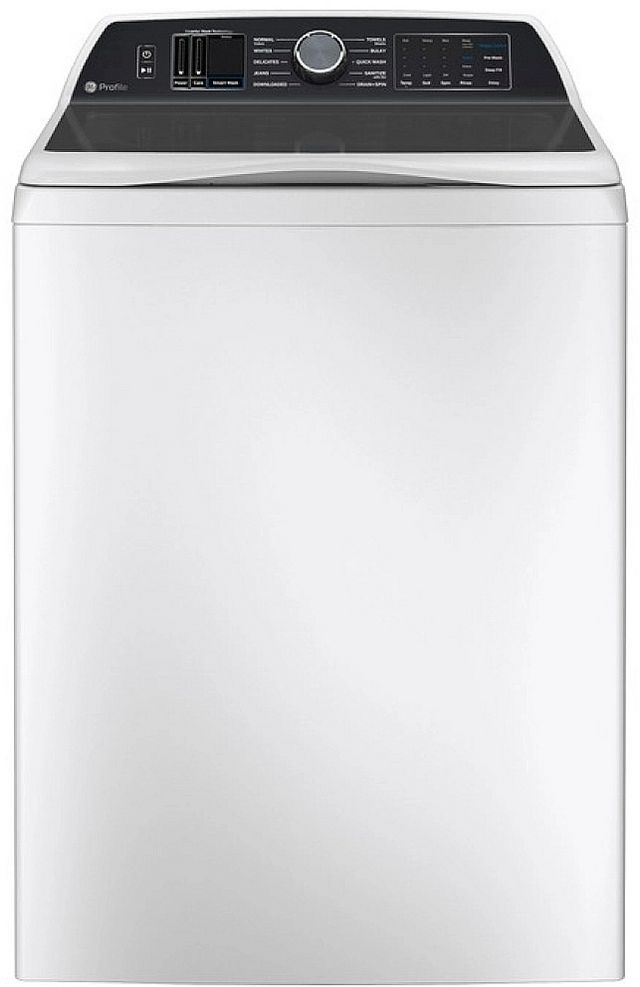 GE Profile™ 6.2 Cu. Ft. White on White Top Load Washer