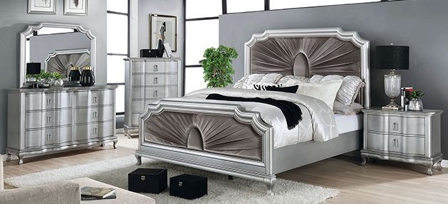 silver bedroom set queen