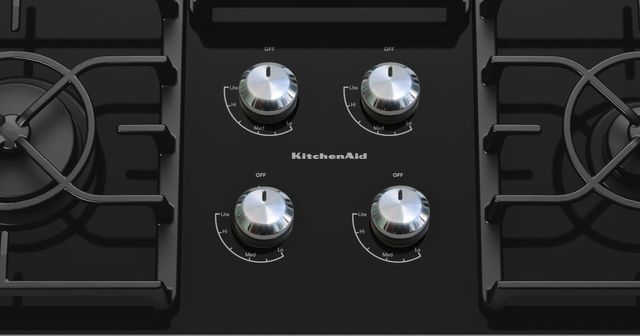 KitchenAid® Architect® Series II 30" Black Gas Cooktop-1