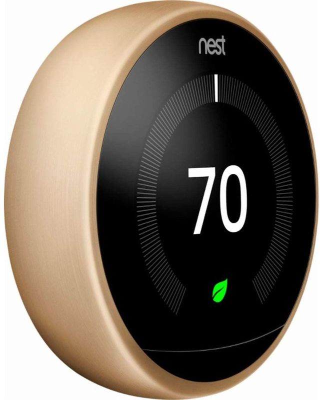 Google Nest Pro Brass Learning Thermostat 1